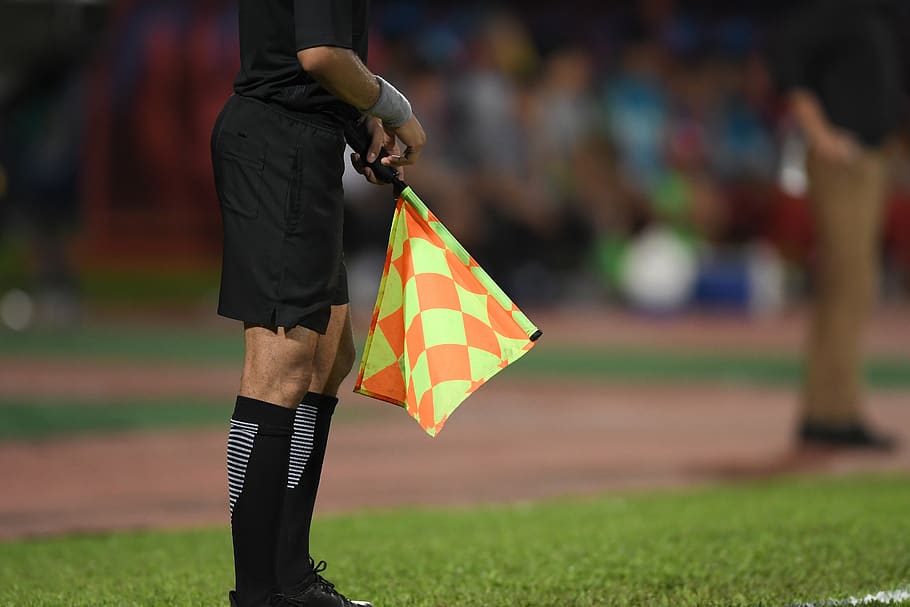 HD Wallpaper Referee Soccer Football Assistant Flag Match