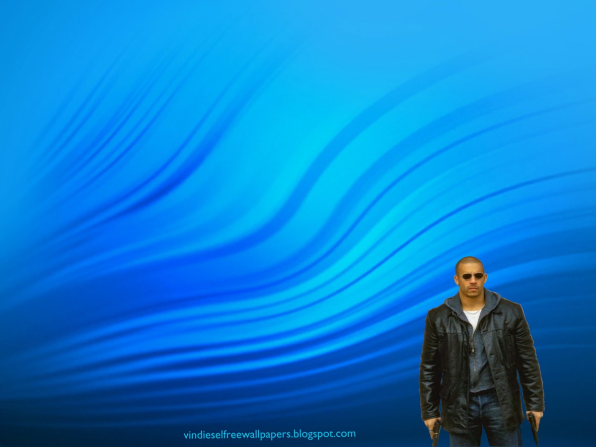 Desktop Wallpaper Of Vin Diesel Action Movie Actor With Two Guns In