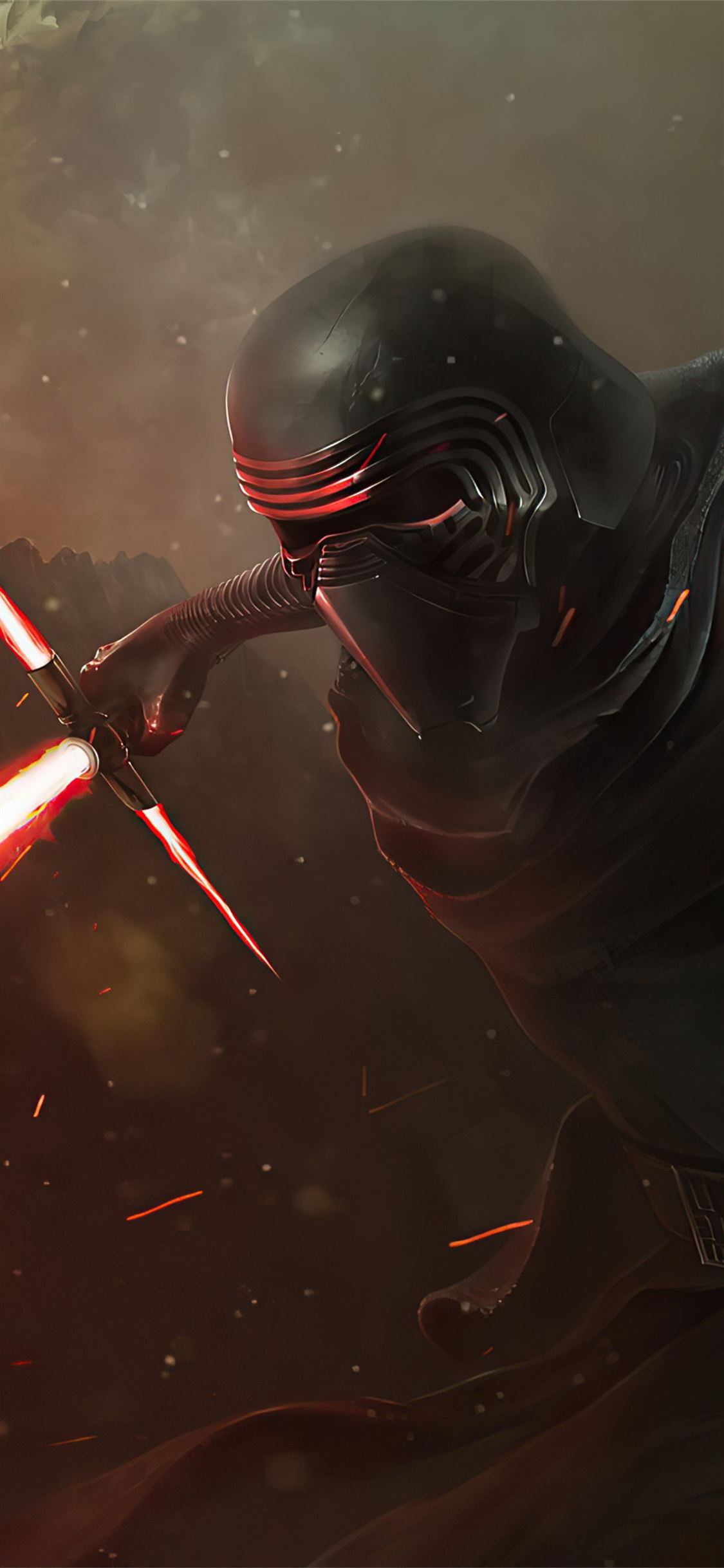 Kylo Ren Star Wars 4k iPhone X Wallpaper