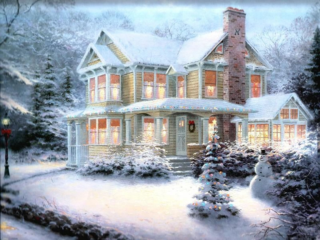 Christmas Winter Scenes Wallpaper Sf
