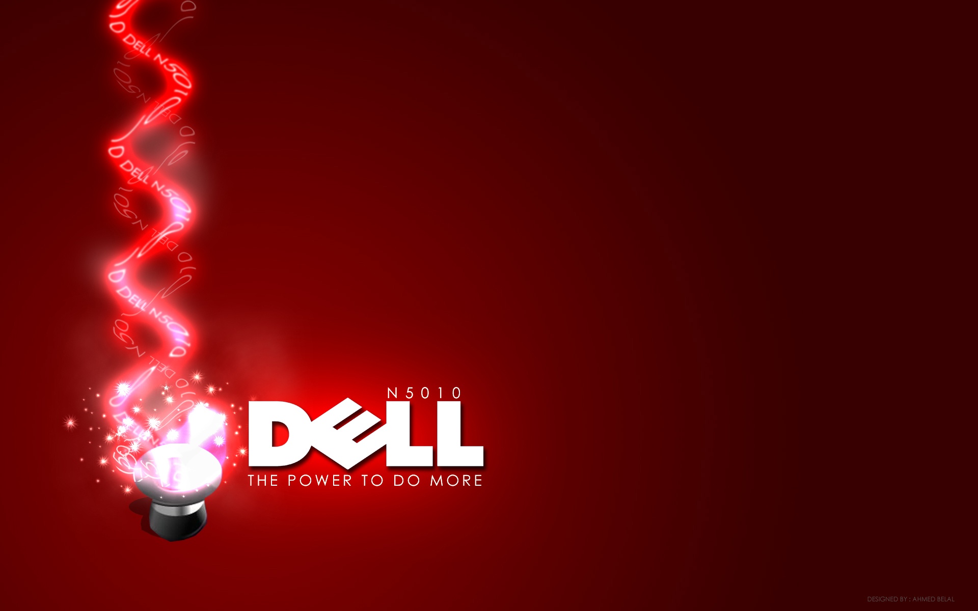 Dell Red Full HD Desktop Wallpaper 1080p