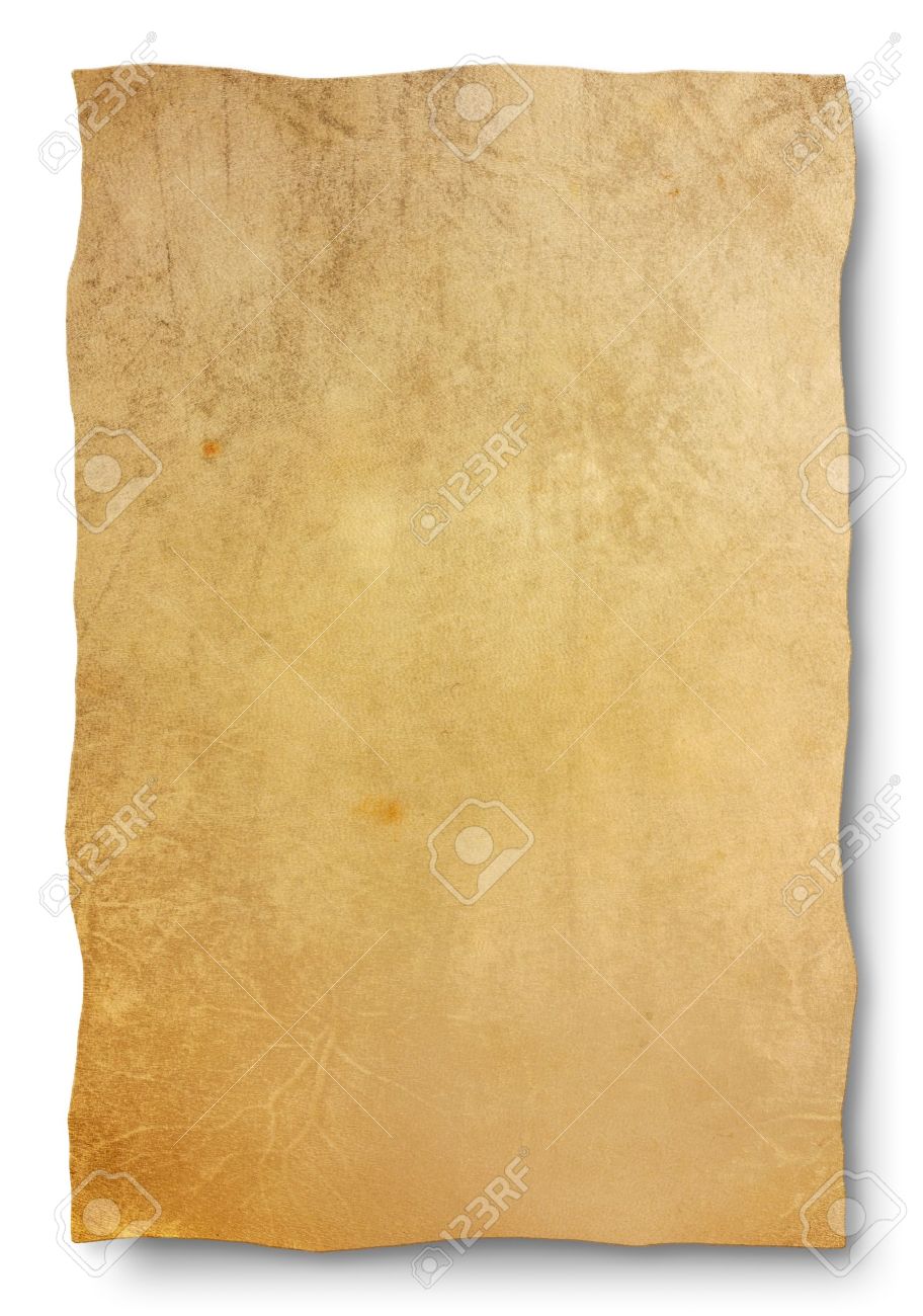 Goat Skin Parchment Blank Sheet For Map And Old Banner Empty