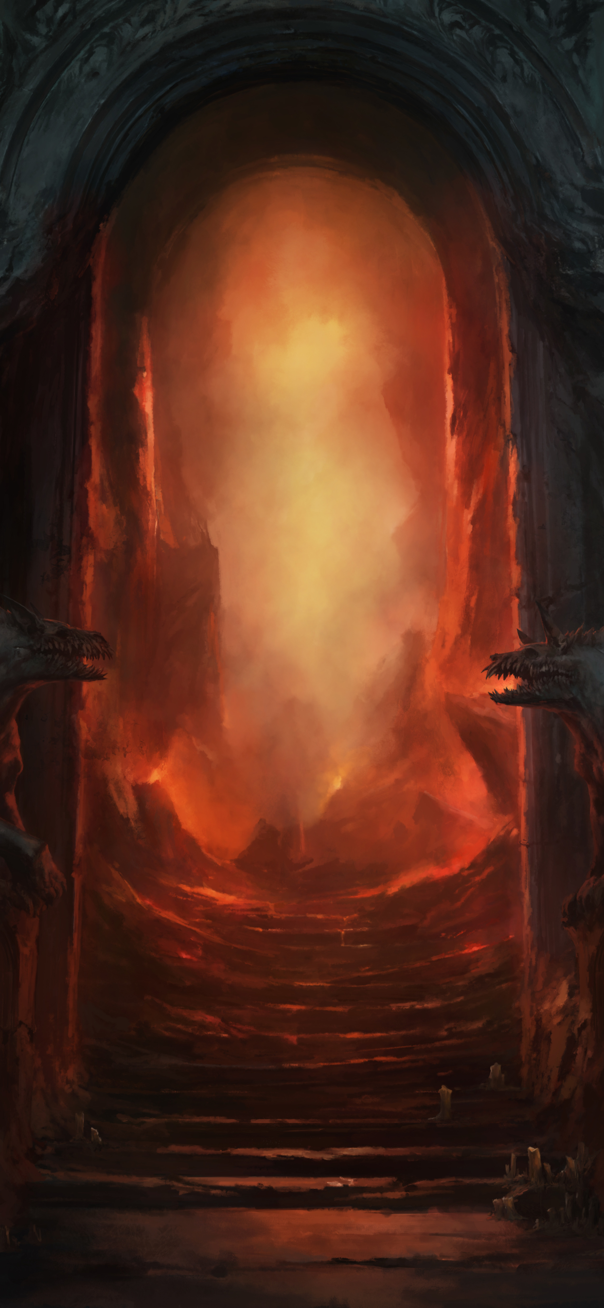 Diablo Hell Gate iPhone Xs Max Wallpaper HD Games 4k