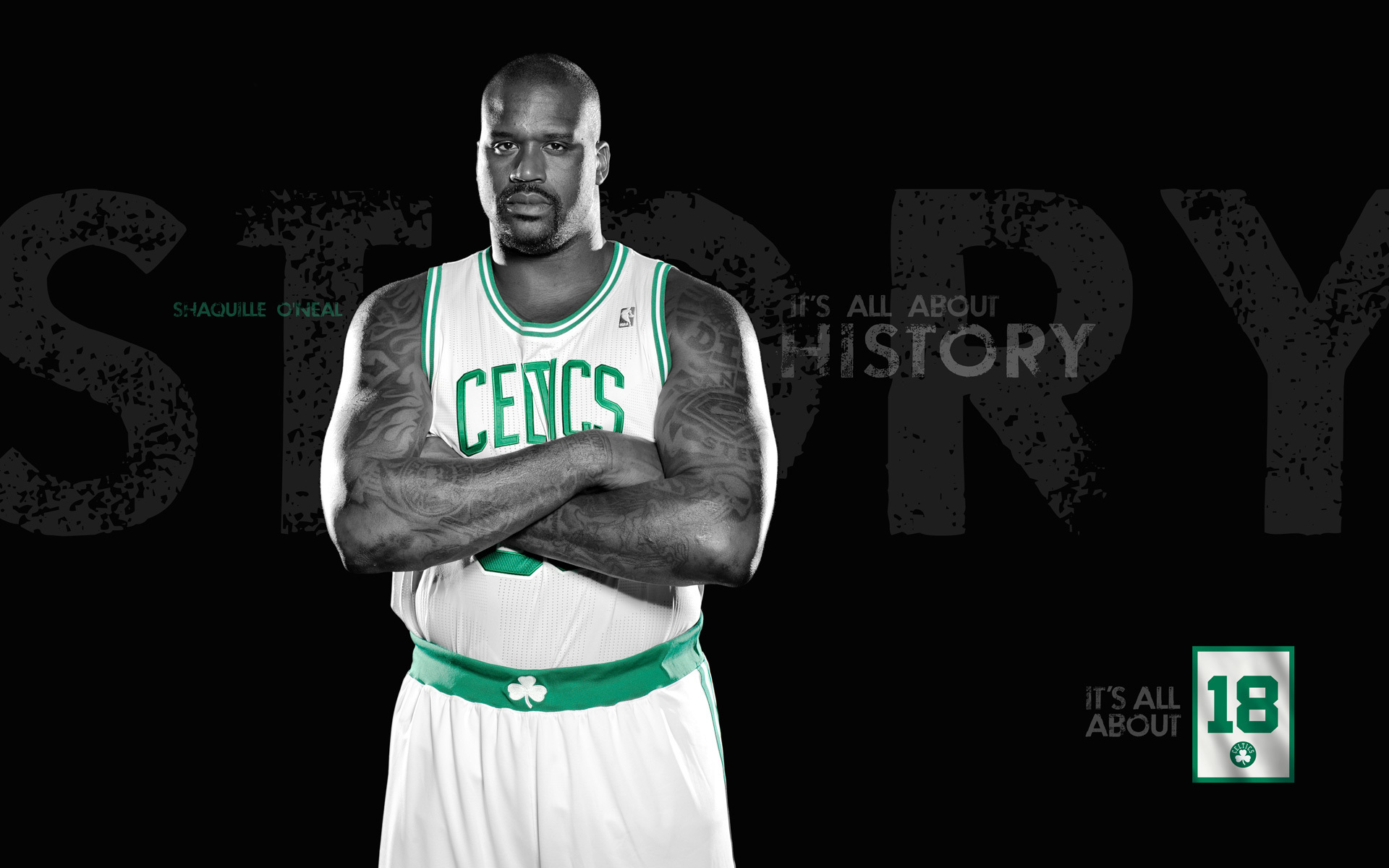 Shaquille O Neal Boston Celtics Wallpaper