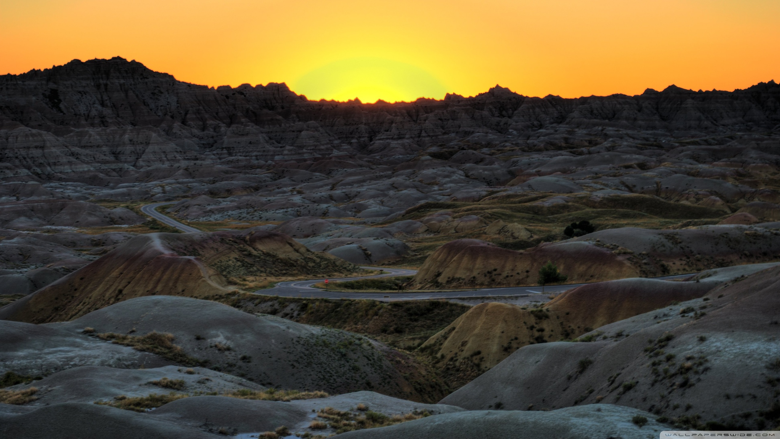 Badlands National Park Sunset South Dakota 4K HD Desktop