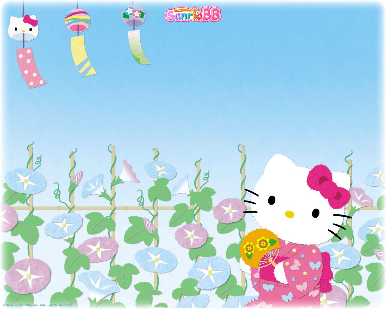  77 Hello Kitty Spring  Wallpaper on WallpaperSafari