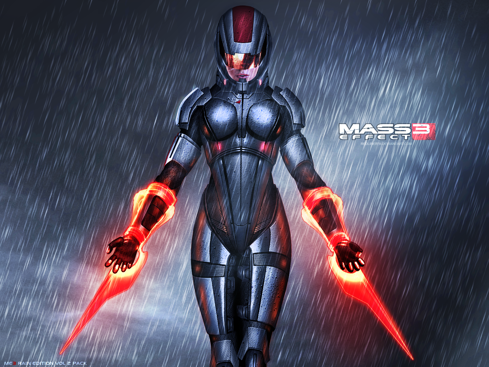 Mass Effect Femshep Rain Edition Vol By redliner91