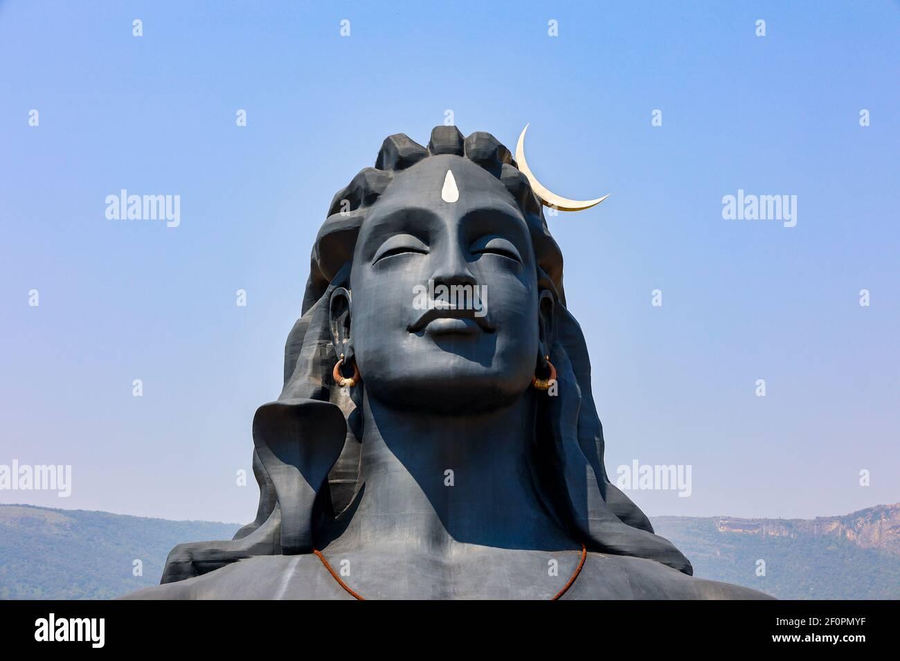 Image of Adiyogi Lord Shiva Statue in Isha Yoga Coimbatore, Tamilnadu,  India. Lord Siva Statue.-DO368400-Picxy