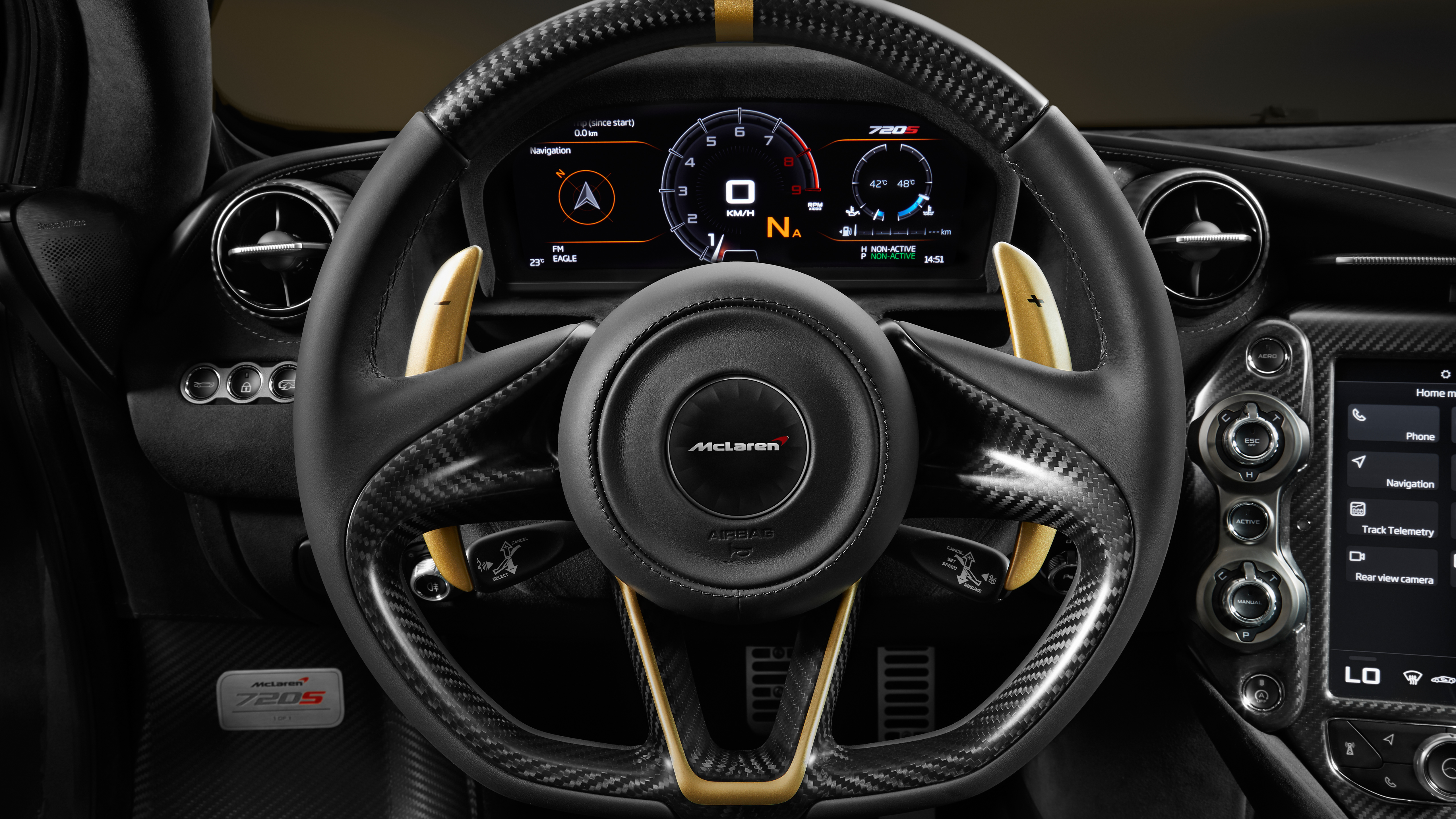 Mclaren 720s Grey Gold Interior 5k Wallpaper Hd Car