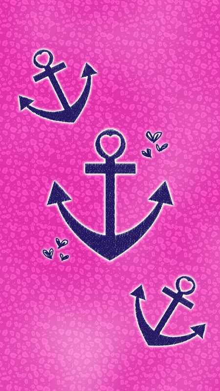 Pink Anchor Wallpaper
