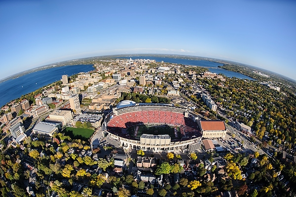 Aerial Of Camp Randall Stadium Uw Madison Photo Library