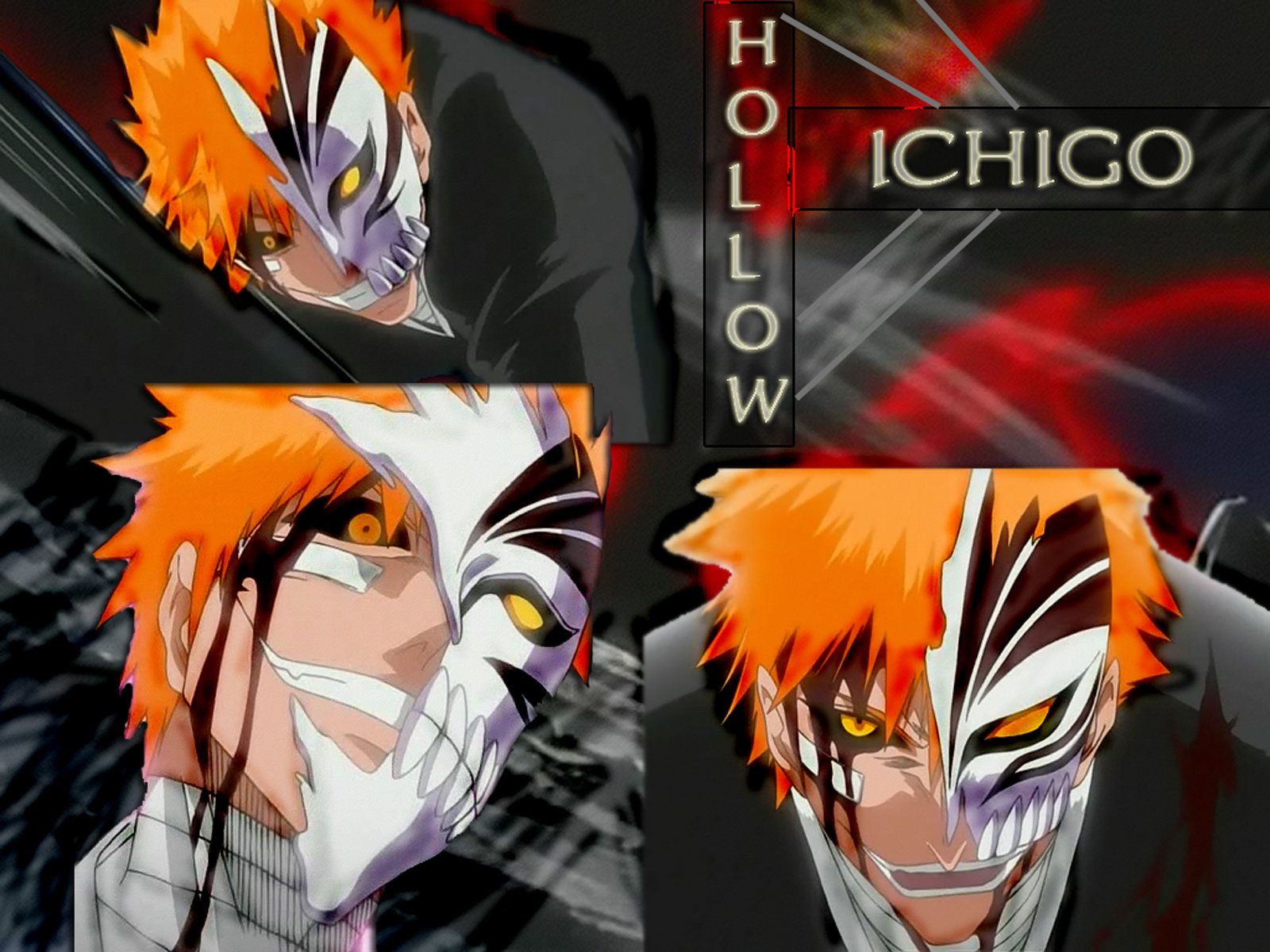 Bleach Wallpapers Ichigo Kurosaki with a Hollow Mask