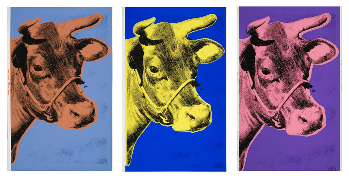 Warhol With Cows Cow Wallpaper Andy