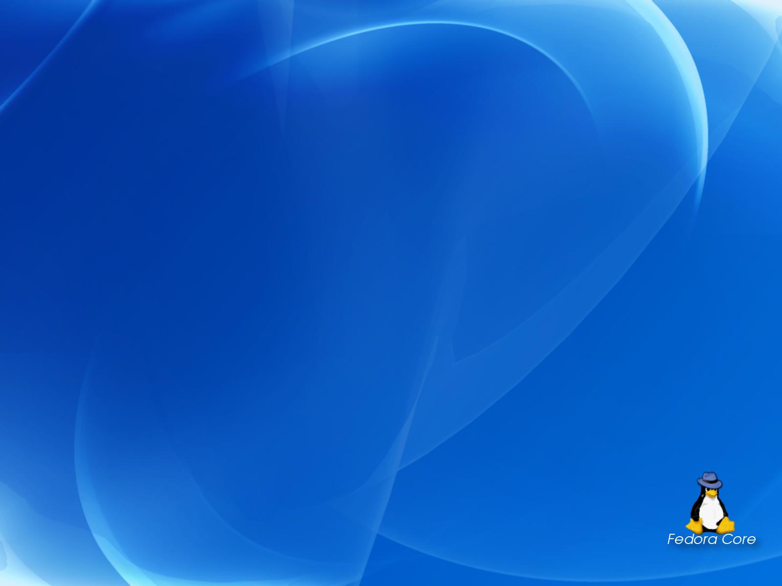 Fedora Core Blue Wallpaper