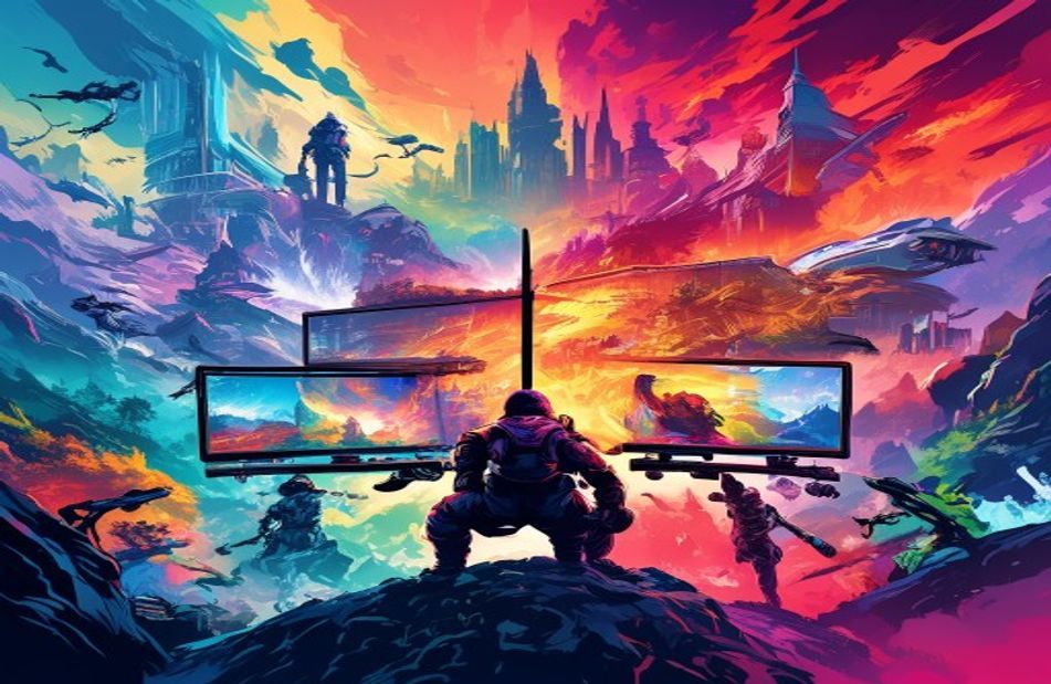 Video Game Dual Monitor Wallpaper