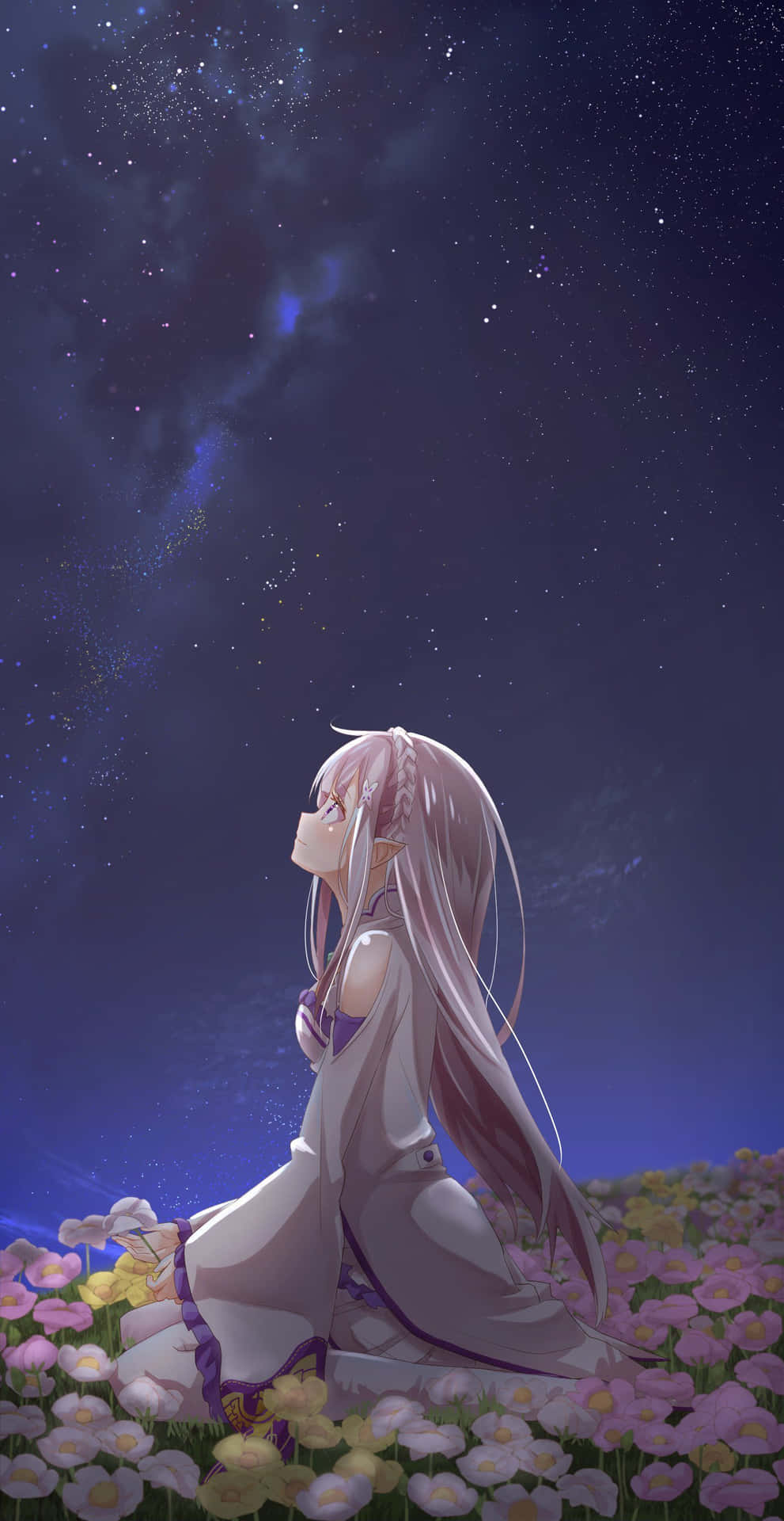 A Beautiful Sad Anime Girl In Contemplation Wallpaper