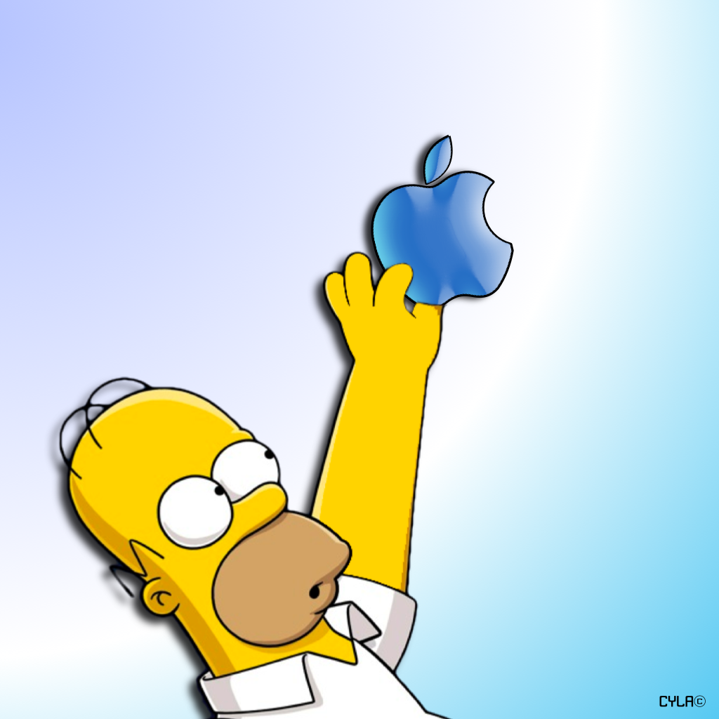 Homer Apple Wallpaper