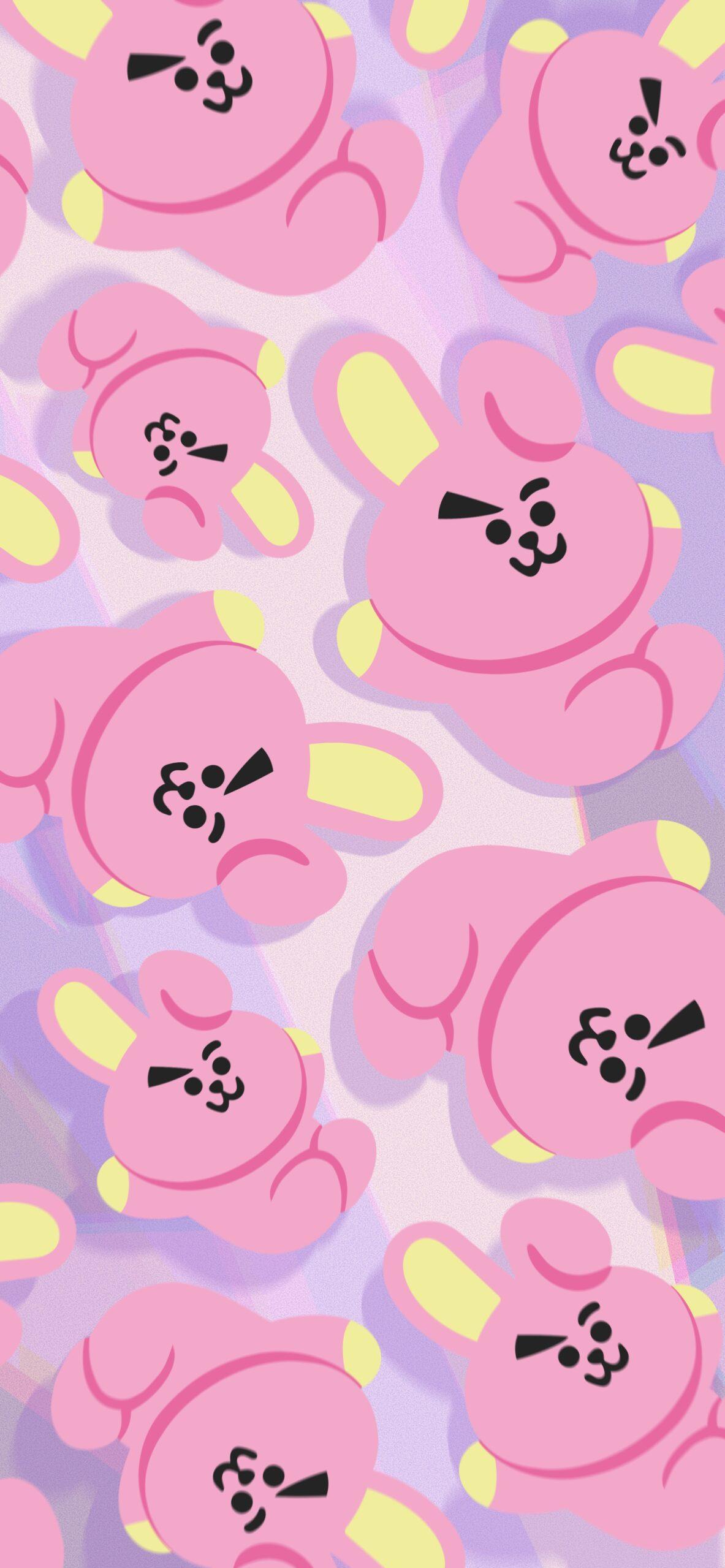 Bts Bt21 Cooky Abstract Wallpaper Cute For iPhone
