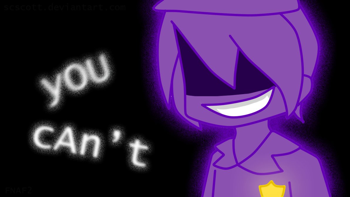 Download FNAF Purple Guy Anime Fanart Wallpaper