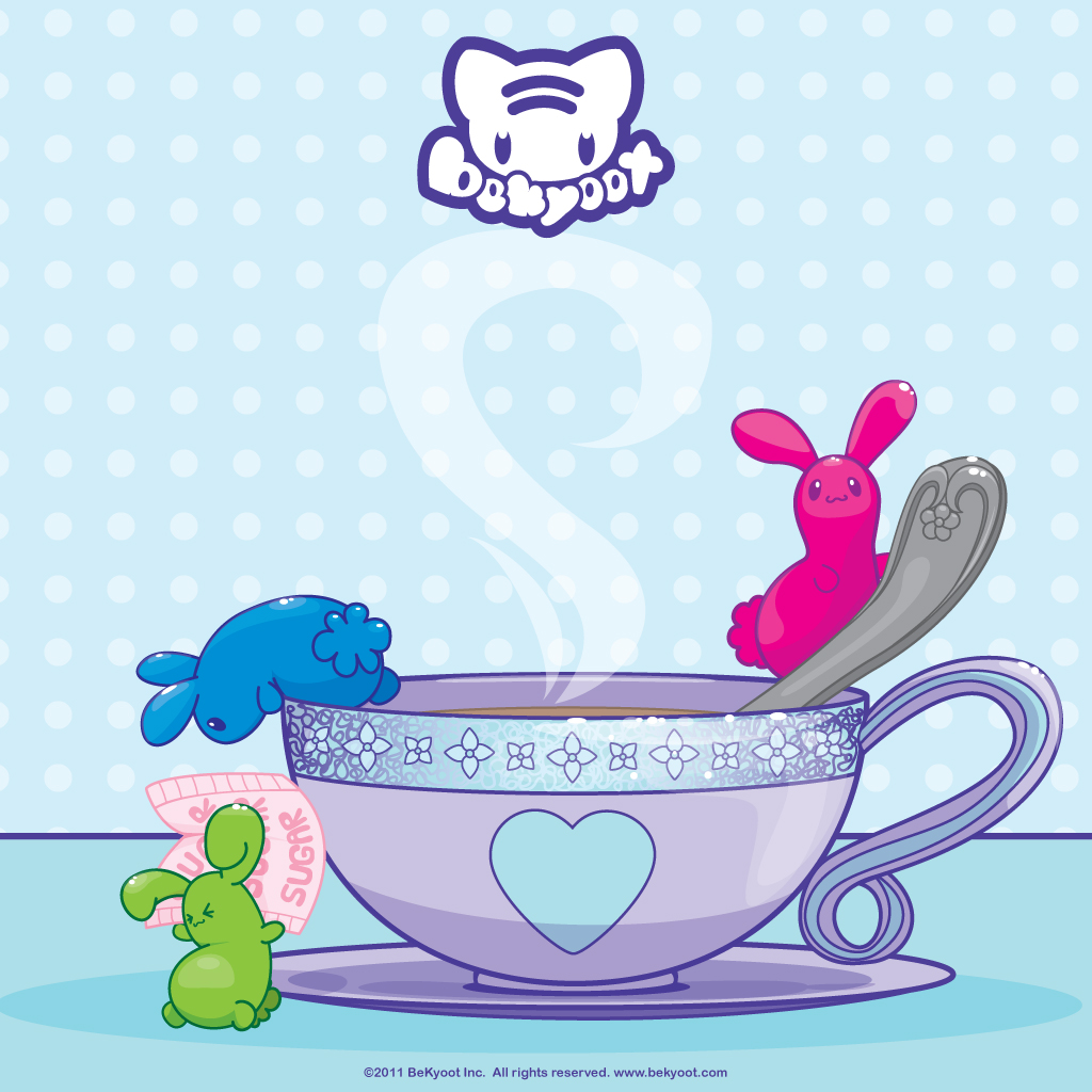 Jelly Bunny Tea Party iPad