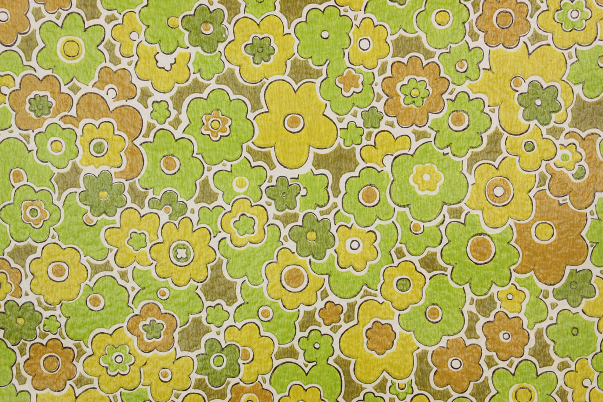 Close Up Of The Swirling Shades Green And Brown In Nature Wallpaper
