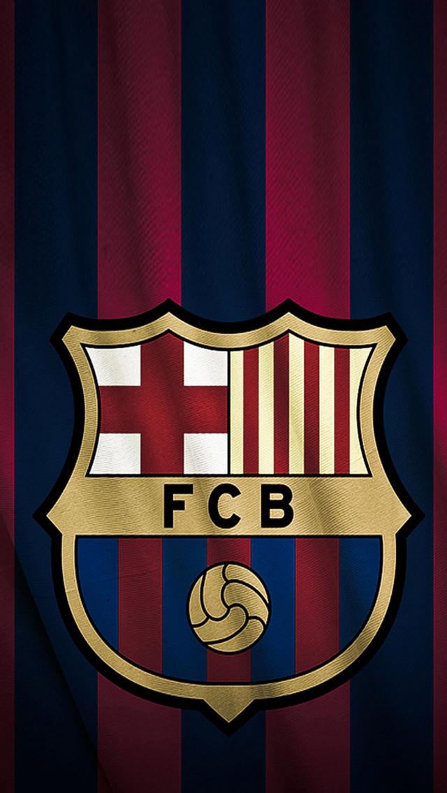 Barcelona Fc Logo Background iPhone 5s Wallpaper HD
