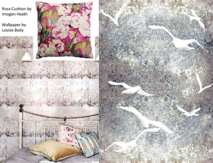 Louise Body Wallpaper textures Pinterest