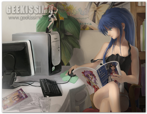 Anime Girls Geek Imperdibili Sfondi Per Il Desktop Gratis
