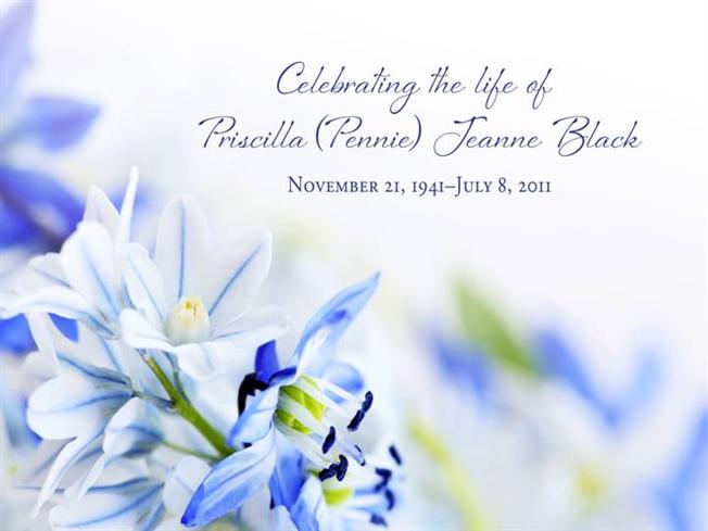 Funeral Background Powerpoint Pennie Black Memorial Service
