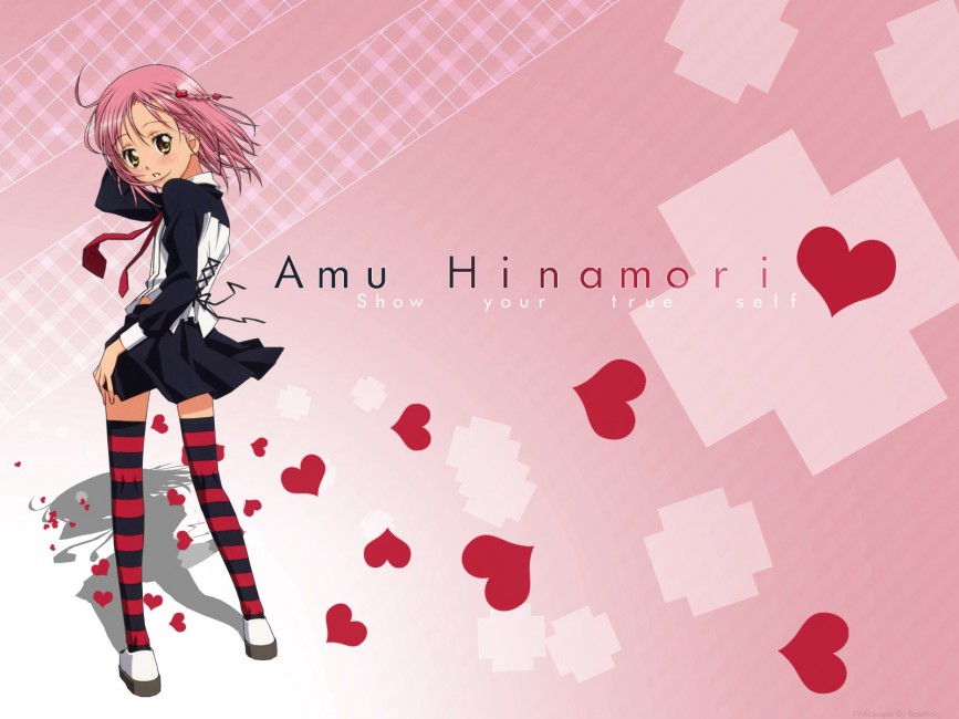 Hinamori Amu Girl Stockings Hearts Stock Photos Image HD