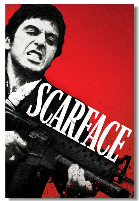Scarface Al Pacino Movie Poster Home Deco Wall Wallpaper Gift