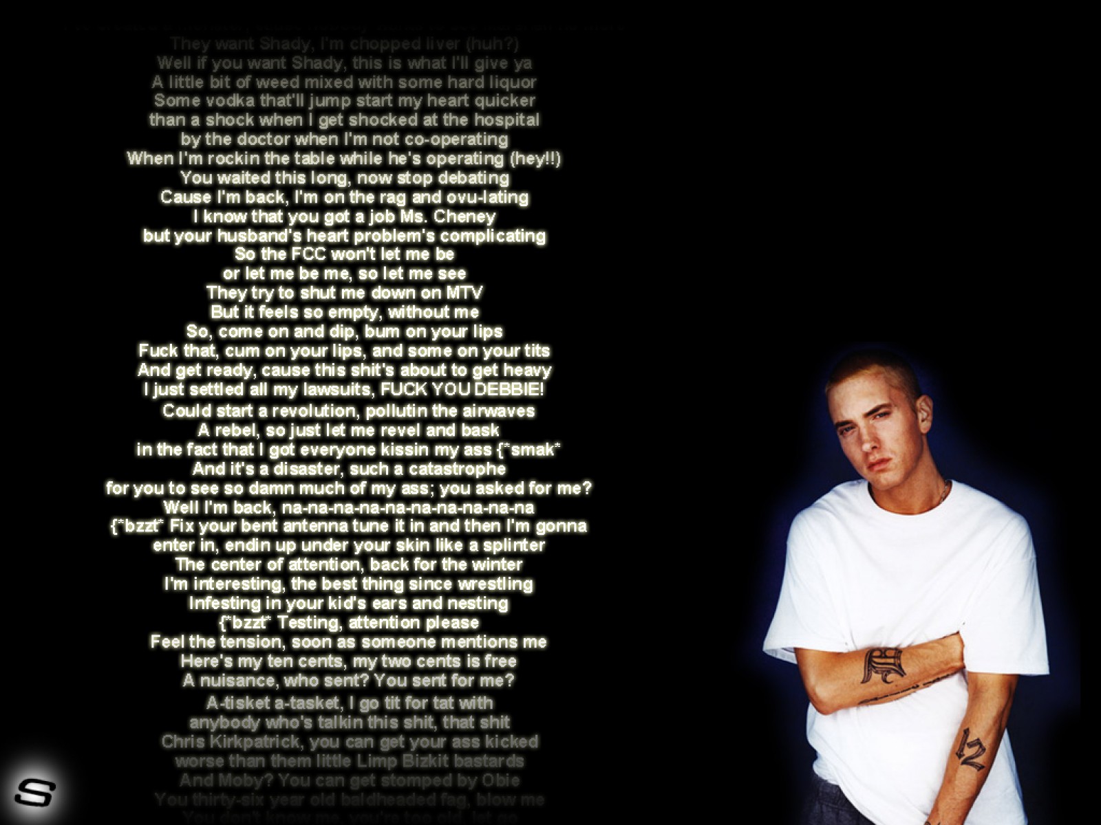 Eminem Slim Shady Hip Hop Rap H Wallpaper Background