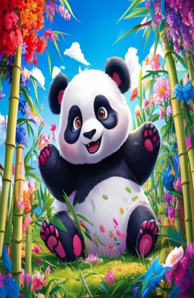 Cute Anime Panda Wallpaper