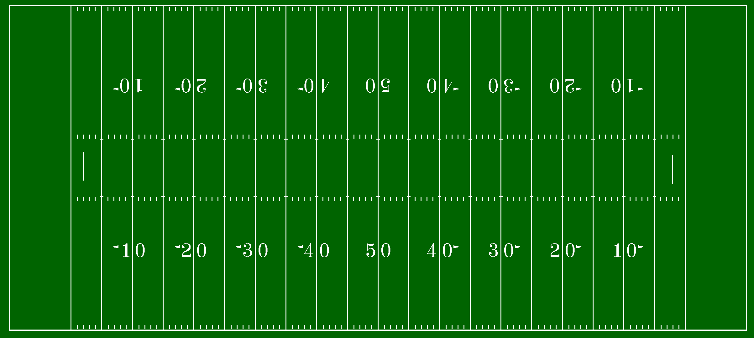 Football Field With Nfl Hash Marks By chenglor55