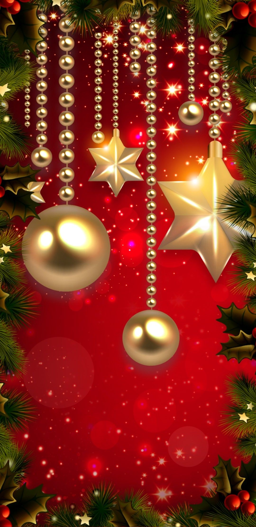 Maly Sim On Navidad Christmas Bulbs Wallpaper