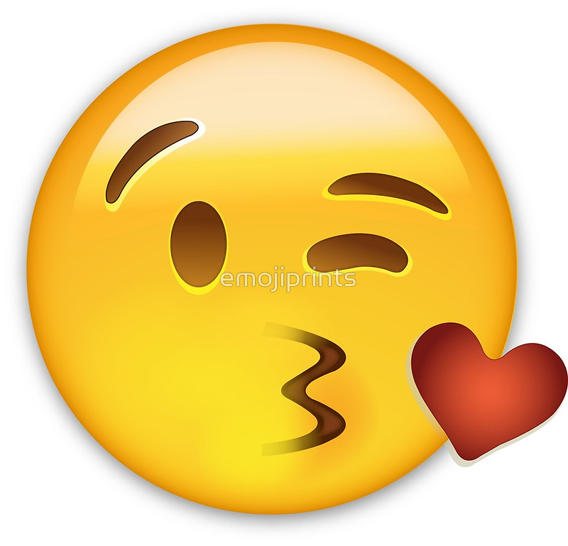 Kissy Face Emoji iPhone For Your Desktop