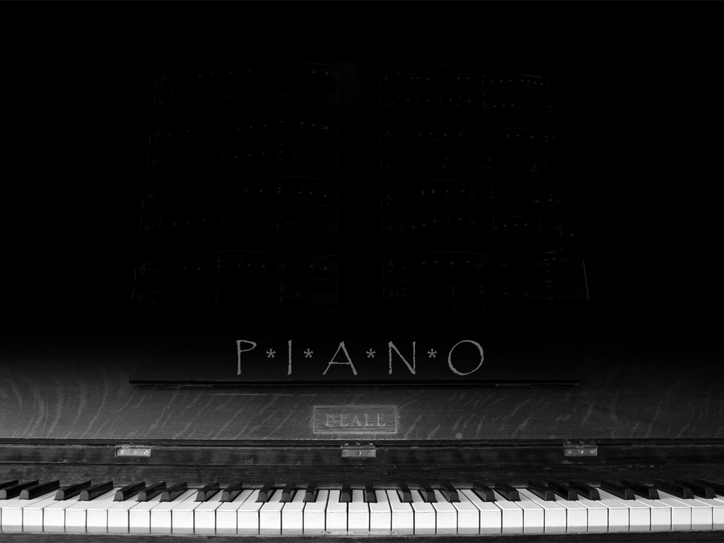 Black Classic Piano Wallpaper HD With