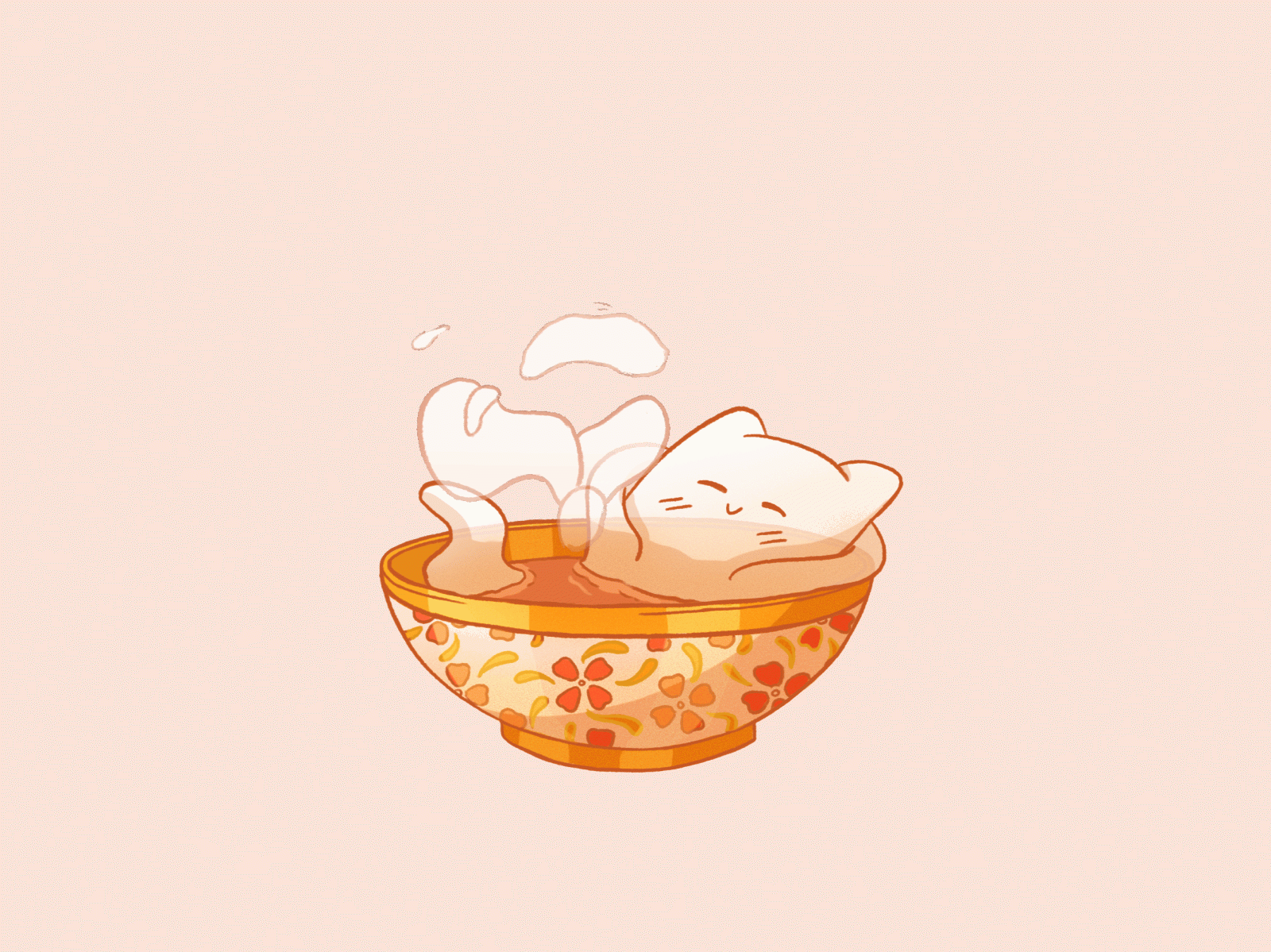 Free download Ramen bath for fantom cat by Sekai of Kangae on Dribbble [1600x1200] for your