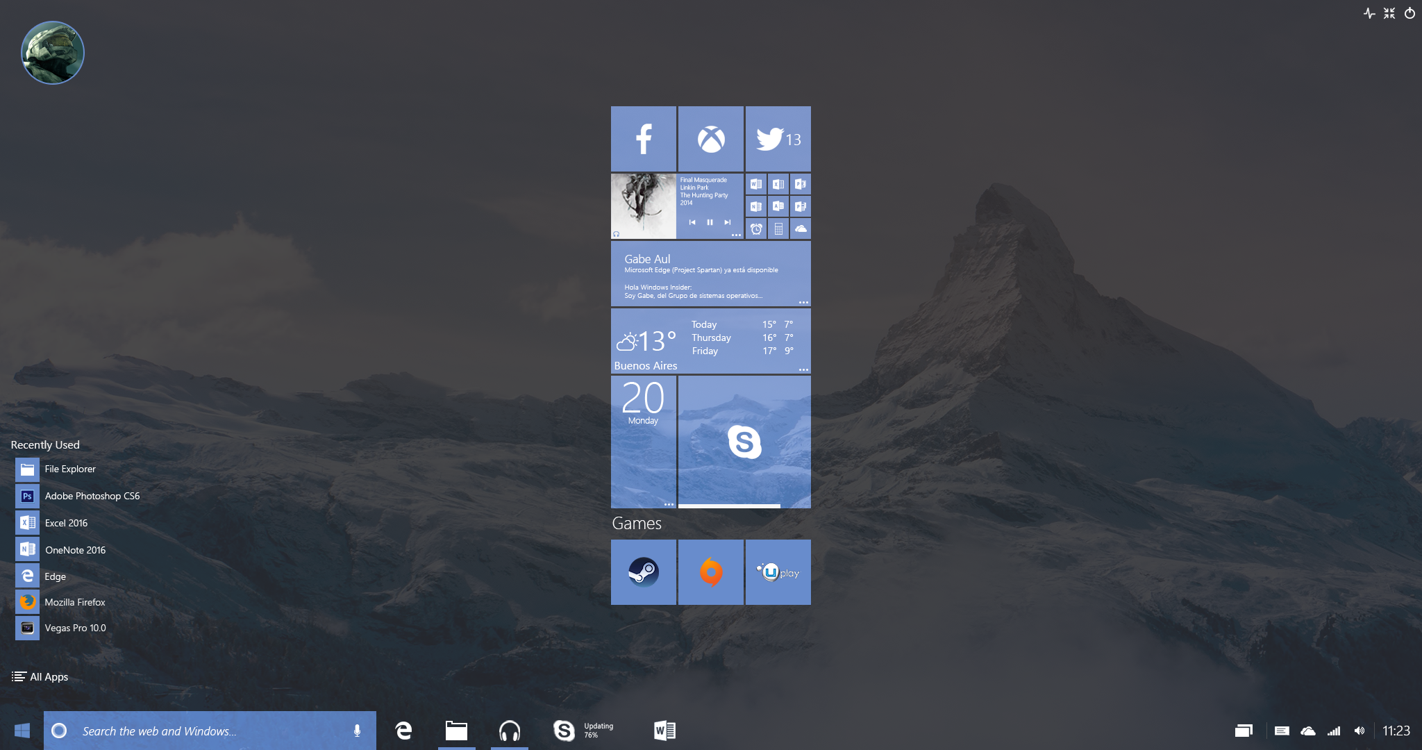 Windows Redstone Start Menu Fullscreen By Lukeled