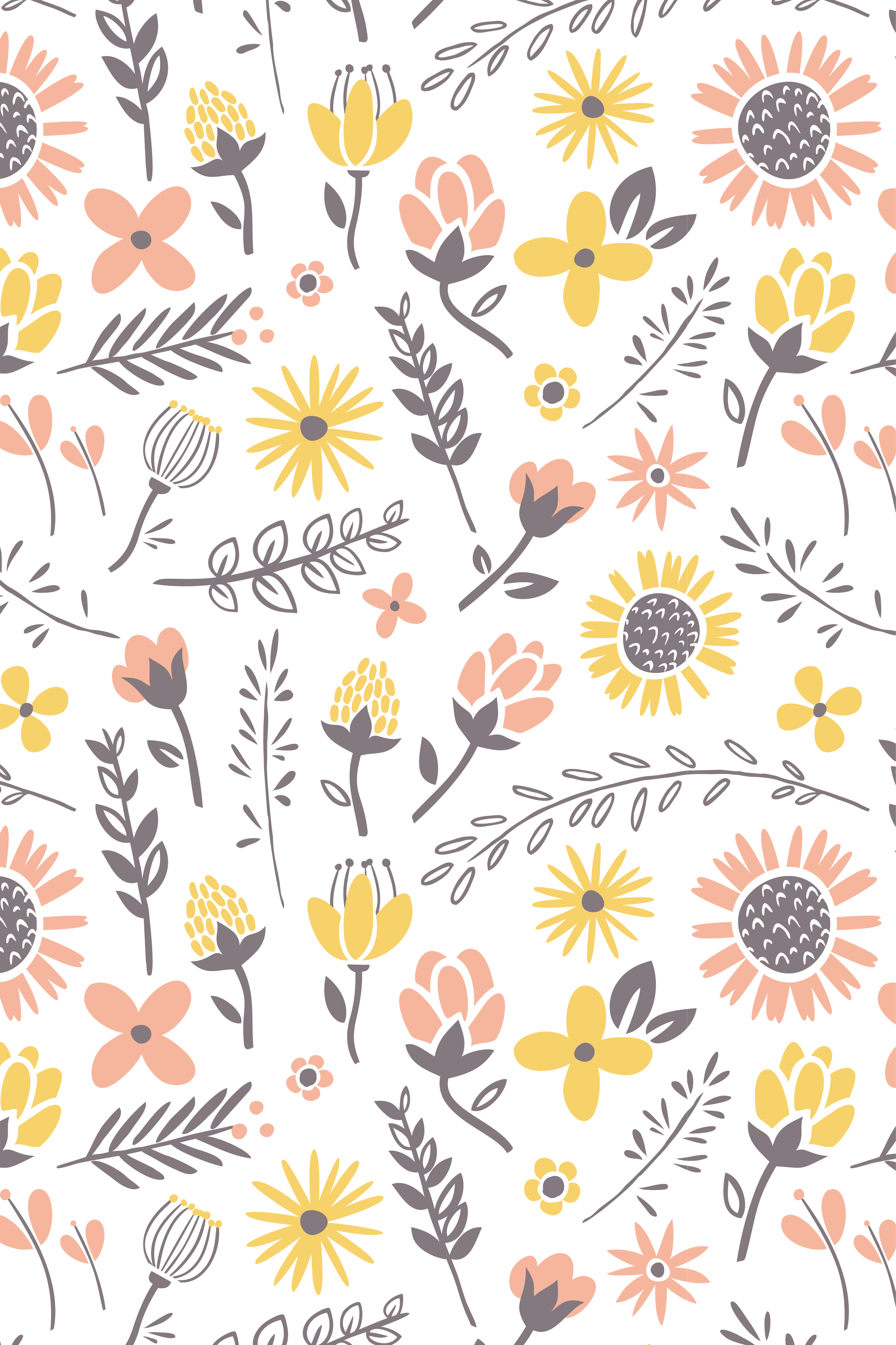 Cute Floral Wallpaper Pinterest | Jumiran Wall