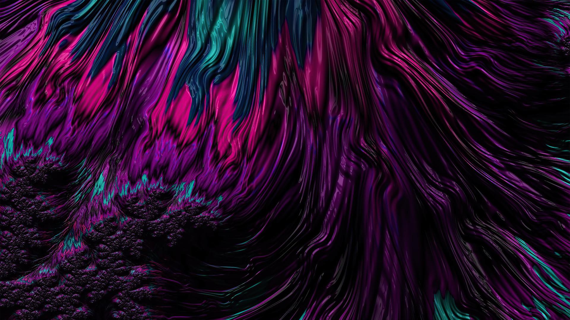 Colorful Liquid Flow Abstract Digital Art HD 4K Wallpaper