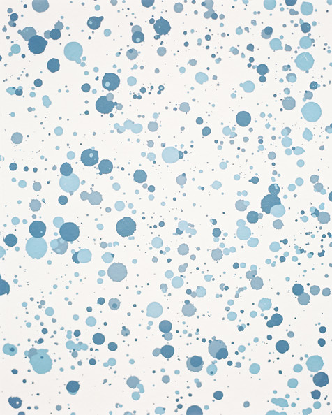 Splatter Paint Print Wallpaper In Shades Of Blue