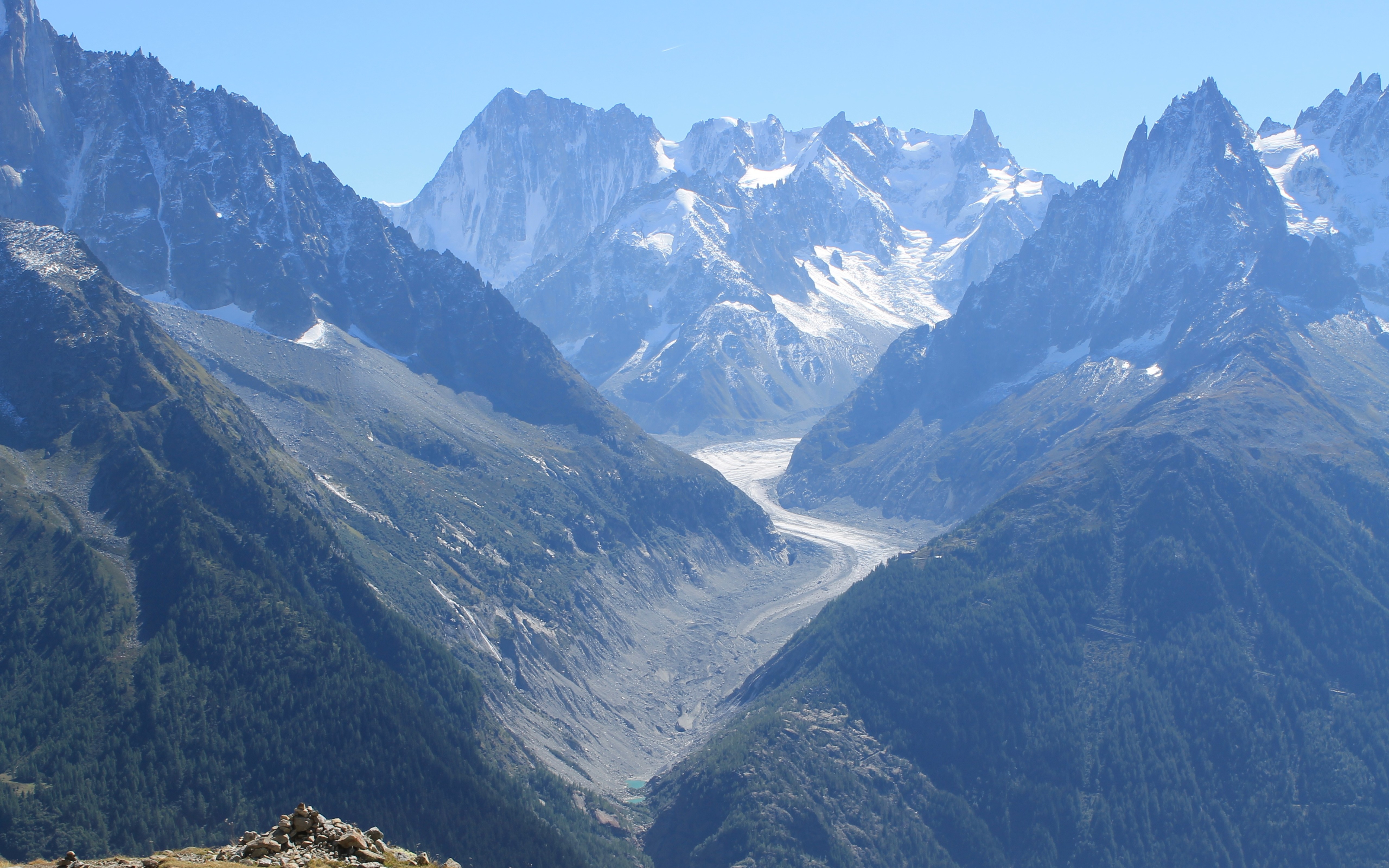 Beautiful nature landscape from Mont Blanc   France