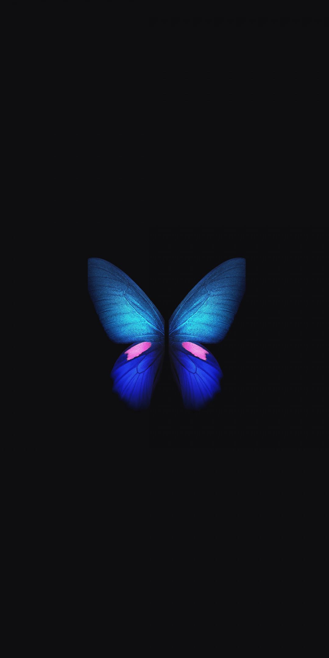 Samsung Galaxy Fold Blue Butterfly Minimal Art