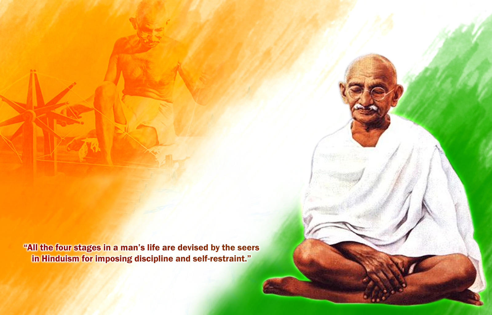 Mahatma Gandhi Ji Original Photo Wallpaper Image Full HD