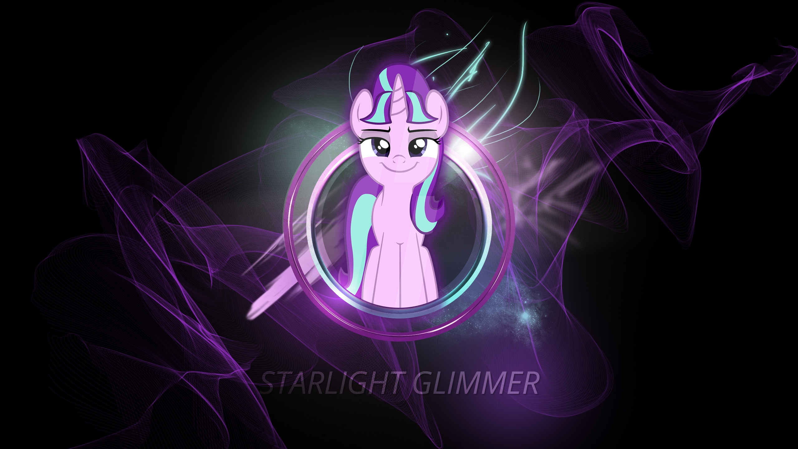 Starlight Glimmer Duo Neon Wallpaper HD Background