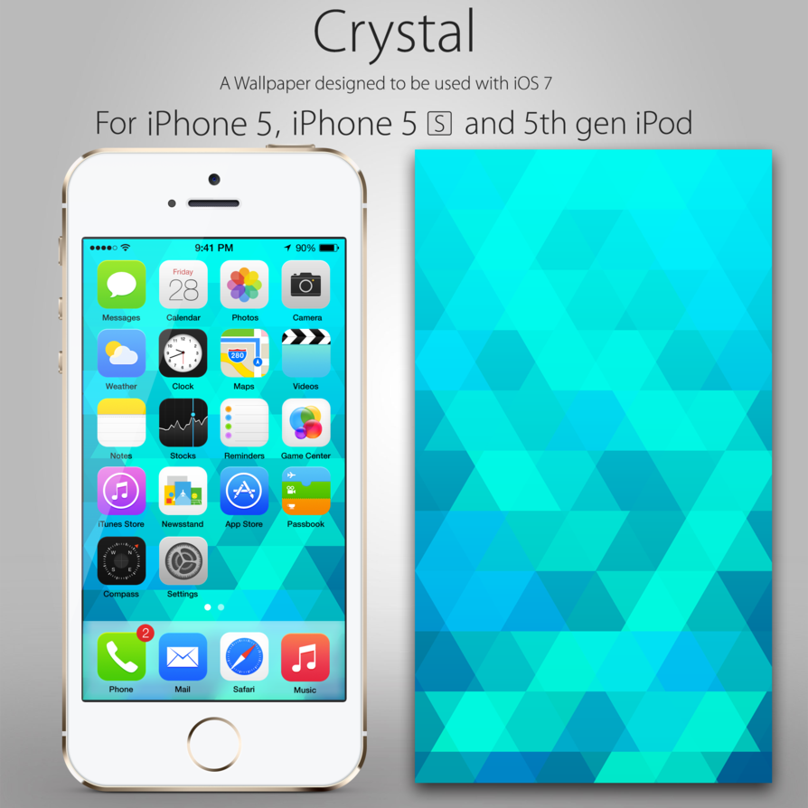 Crystal iPhone Wallpaper By Visualizationbrony