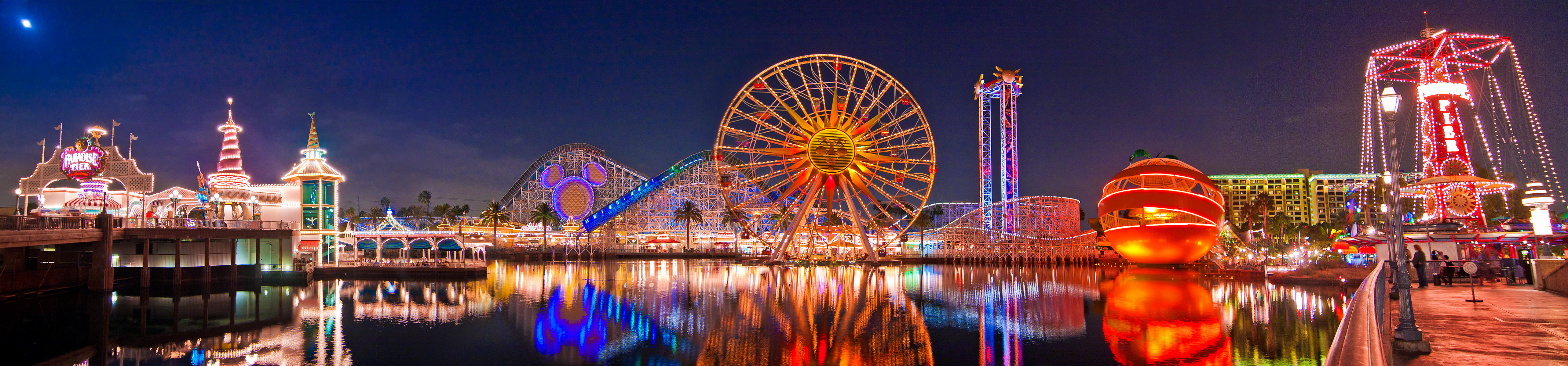 Original Paradise Pier Panorama Disney Tourist
