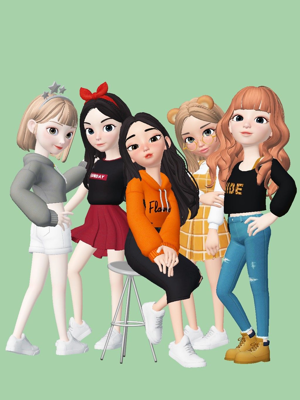 Zepeto Code Kf62g8 Kartun Fotografi Remaja Foto Sahabat