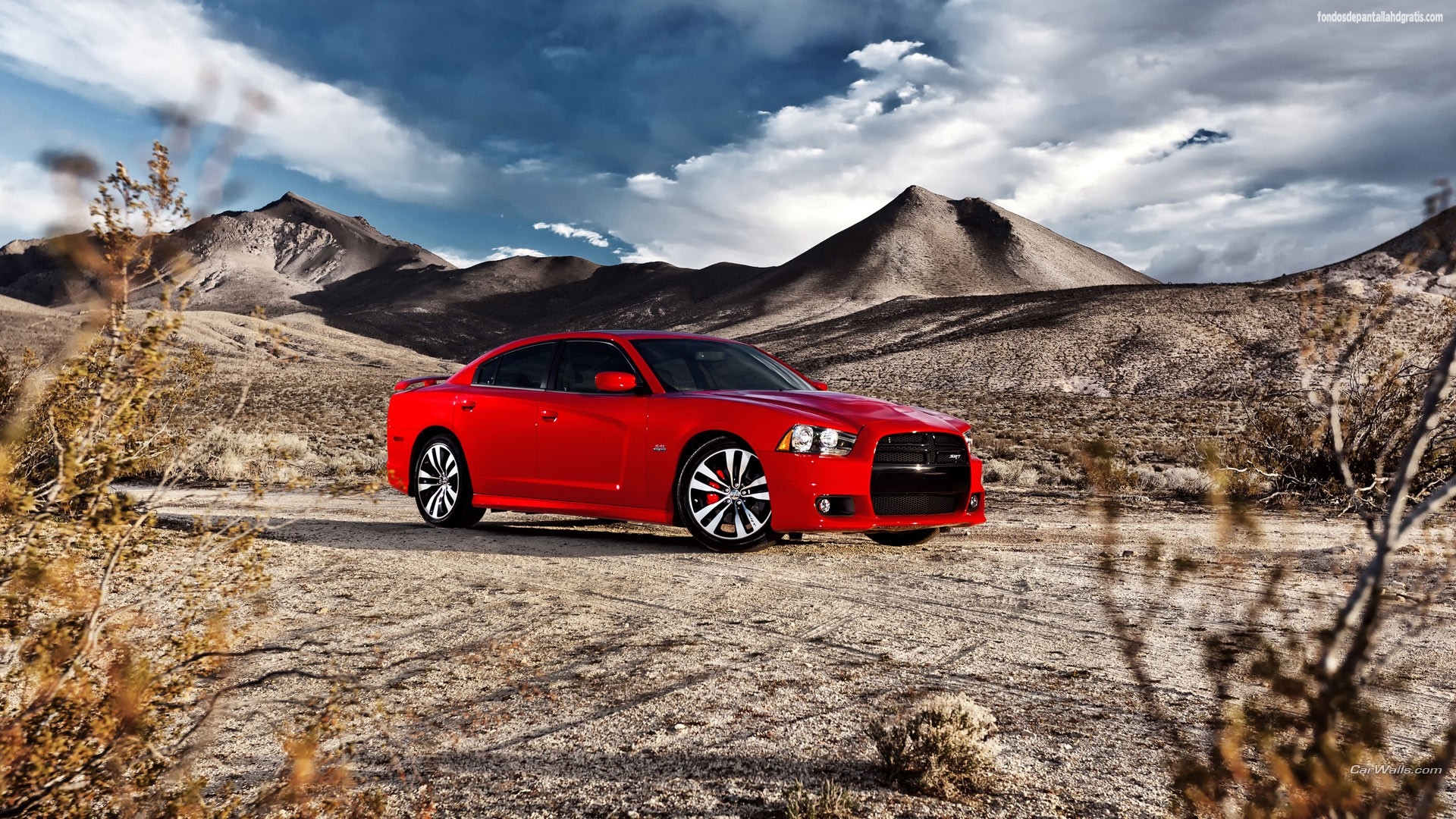Red Cars Dodge Charger HD Wallpaper Widescreen Gratis